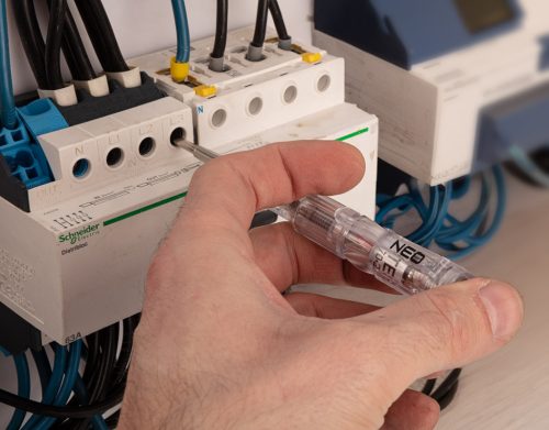 Feszültségvizsgáló, fázisceruza, 140mm, 70-250V, rendelési egység: 40db