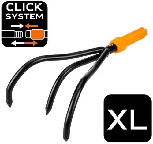 Kultivátor, acél, 230mm, 3 fogú, Neo Click System