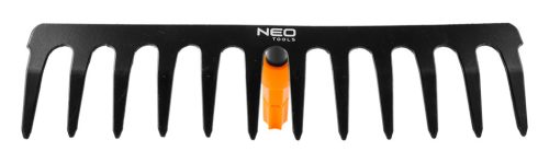 Gereblye, 12 fogú, acél, 350mm, Neo Click System