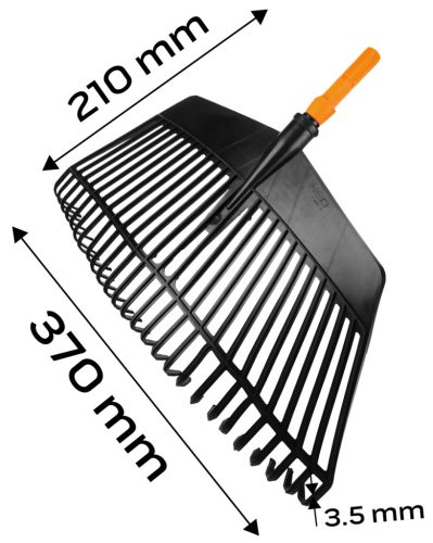 Gereblye, 26 fogú, 370mm, műanyag, Neo Click System