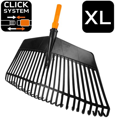 Gereblye, 26 fogú, 370mm, műanyag, Neo Click System