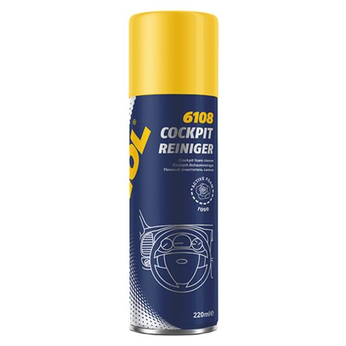 SCT-Mannol 6108 Cockpit Reiniger Active Foam - Műszerfalápoló hab, rózsa illatú, 220ml