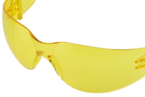 Védőszemüveg, sárga lencse, F osztályú védelem