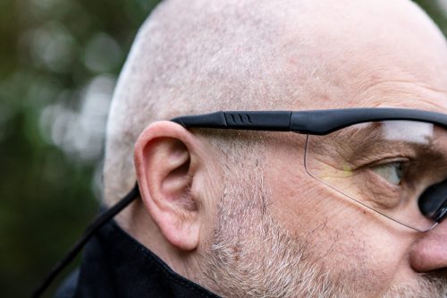 VÉDŐSZEMÜVEG, fehér lencse, F osztályú védelem