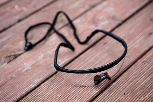 VÉDŐSZEMÜVEG, fehér lencse, F osztályú védelem