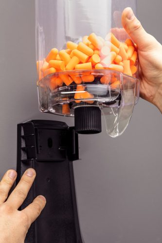 Füldugó kináló adagolóval, 38dB, szilikon, 500pár,