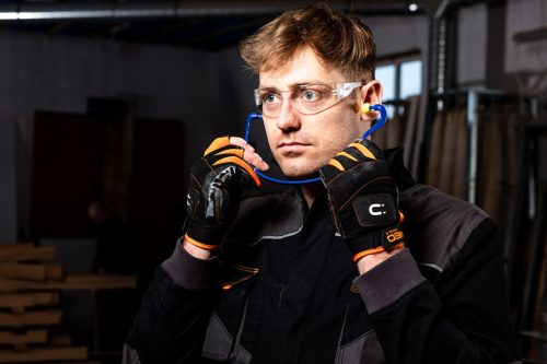 Füldugó, nyakpánttal