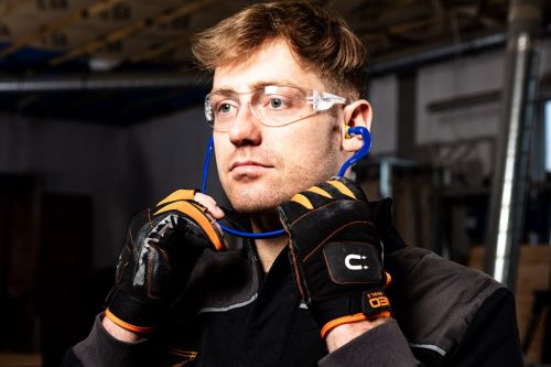 Füldugó, nyakpánttal