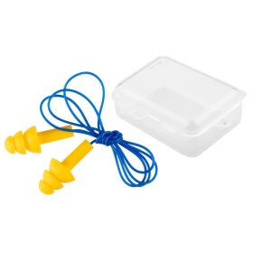 Füldugó, zsinórral, műanyag tárolódobozzal