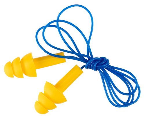 Füldugó, zsinórral, műanyag tárolódobozzal