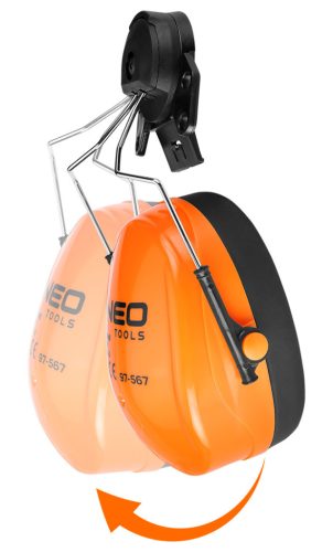 Fülvédő, sisakra szerelhető,