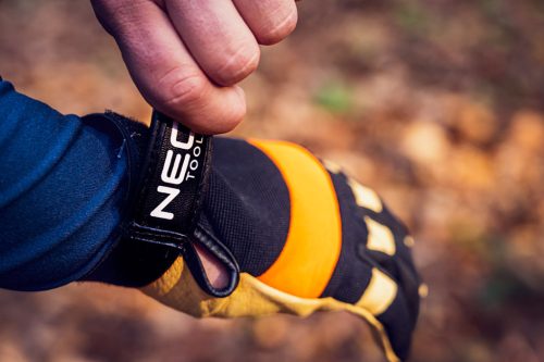 Munkakesztyű, sertés színbőrprén, 10"