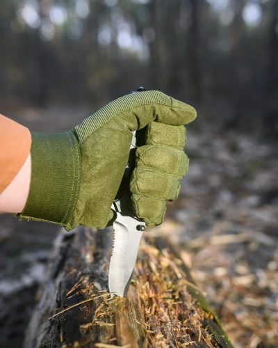 Taktikai kesztyű, szintetikus bőr, 8-as,
