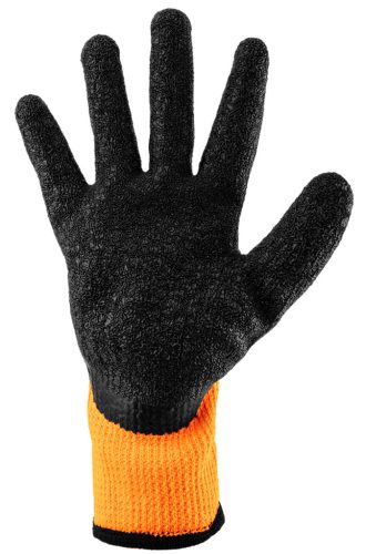 Munkakesztyű, hőszigetelt, latex bevonatú poliészter, 2242X, 10-es méret