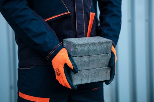 Munkakesztyű, hőszigetelt, latex bevonatú poliészter, 2242X, 9-es méret