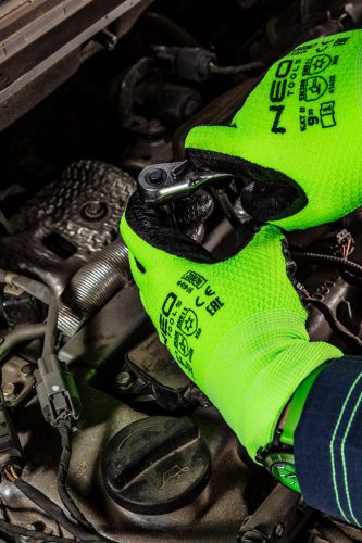 Munkakesztyű, hőszigetelt, latex bevonatú akril anyag, 4142X, 10-es méret