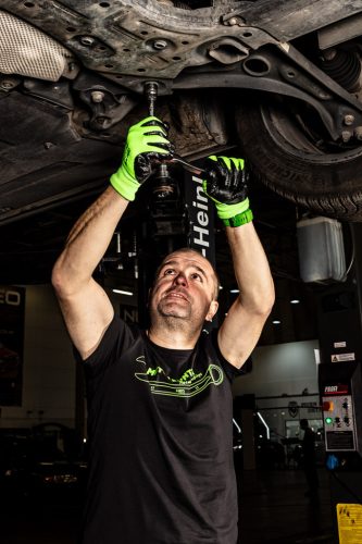 Munkakesztyű, hőszigetelt, latex bevonatú akril anyag, 4142X, 8-as méret