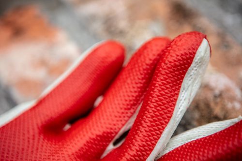 Munkakesztyű latexbevonatú kötött pamut, 10"