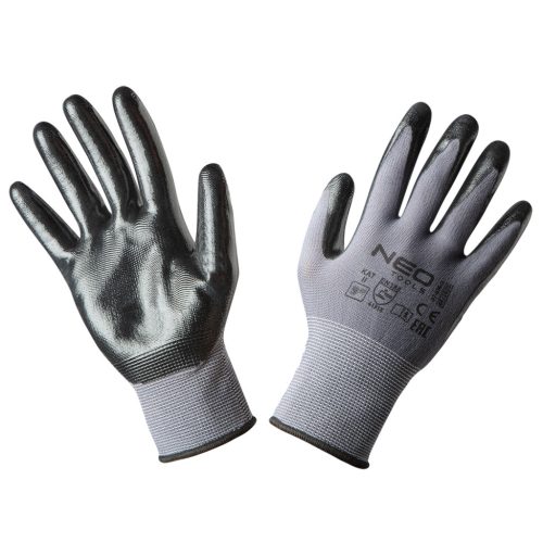 Munkakesztyű, nitril bevonatú nylon, 4131X, méret: 9