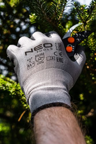 Munkakesztyű, latexbevonatú nylon, 3141x, méret: 11