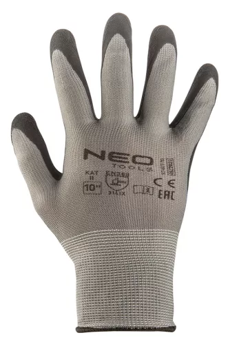 Munkakesztyű, latexbevonatú nylon, 3141X, méret: 9