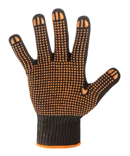 Munkakesztyű, latexbevonatú pamut polyesterrel,2143X, méret: 10