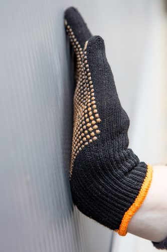 Munkakesztyű, latexbevonatú pamut polyesterrel,2143X, méret: 8