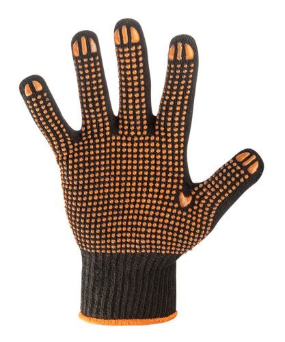 Munkakesztyű, latexbevonatú pamut polyesterrel,2143X, méret: 9