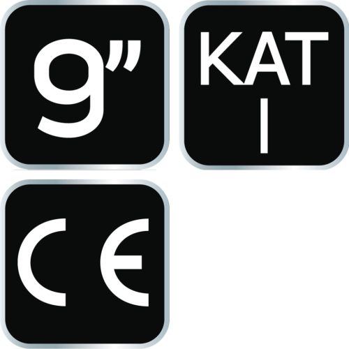 Munkakesztyű, latexbevonatú pamut polyesterrel,2143X, méret: 9