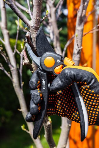 Munkakesztyű, nylon, csúszásgátló nitril pöttyökkel, 4131x, méret:11