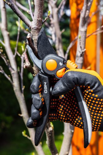 Munkakesztyű, nylon, csúszásgátló nitril pöttyökkel, 4131X, méret: 8