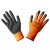 Munkakesztyű, nitril bevonatú polyester, 4131X, méret: 8