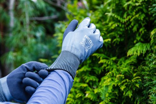 Munkakesztyű, latexbevonatú polyester(2 rétegű), 3141X, méret: 10