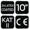 Munkakesztyű, latexbevonatú polyester(2 rétegű), 3141X, méret: 10