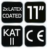 Munkakesztyű, latex bevonatú poliészter (2 rétegű), 3141x, 11-es méret