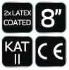Munkakesztyű, latexbevonatú polyester(2 rétegű), 3141X, méret: 8