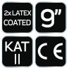 Munkakesztyű, latexbevonatú polyester(2 rétegű), 3141X, méret: 9