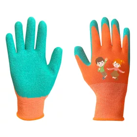   Gyerek "munkakesztyű", latex bevonatú poliészter , 5-ös méret 9-11 éves korig