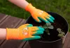 Gyerek "munkakesztyű", latex bevonatú poliészter , 5-ös méret 9-11 éves korig