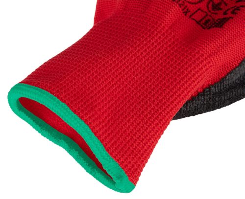 Munkakesztyű latex bevonatú, poliészter, 3121X, 8"