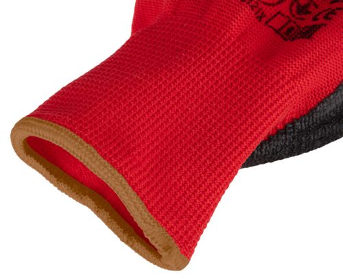 Munkakesztyű latex bevonatú, poliészter, 3121X, 9"