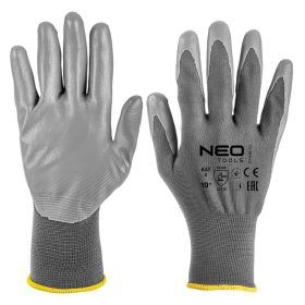   Munkakesztyű poliuretán bevonatú, poliészter, 4131X, 10"