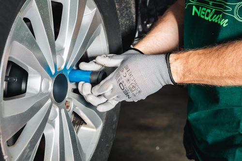 Munkakesztyű poliuretán bevonatú, poliészter, 4131X, 11"