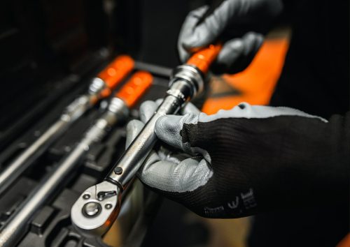 Munkakesztyű nitrlil bevonatú, poliészter, 4131X, 8"