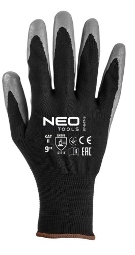 Munkakesztyű nitrlil bevonatú, poliészter, 4131X, 9"