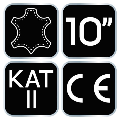 Munkakesztyű, 2122X, kecske bőr, tépőzáras 10", CE