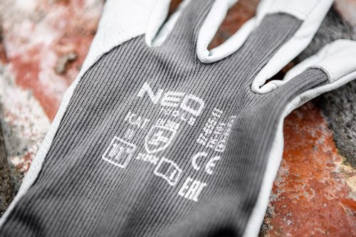 Munkakesztyű, 2122x, kecske bőr, tépőzáras 11", ce