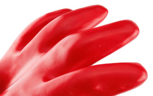 Munkakesztyű PVC bevonattal, hosszú szárral, 3121X, 10"