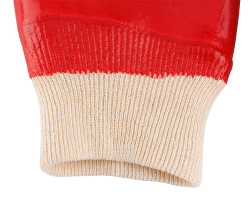 Munkakesztyű, pamut,vegyszerálló, PVC bevonattal, 3121X, 10"