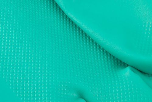 Munkakesztyű, vegyszerálló nitril, hosszú szárral, 7"